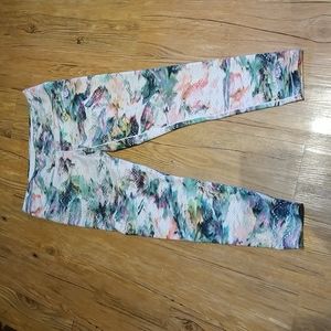 Prana multi colored yoga pants great condition sz L